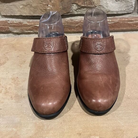 Ariat Brown Leather Convertible Mule - Picture 2 of 10